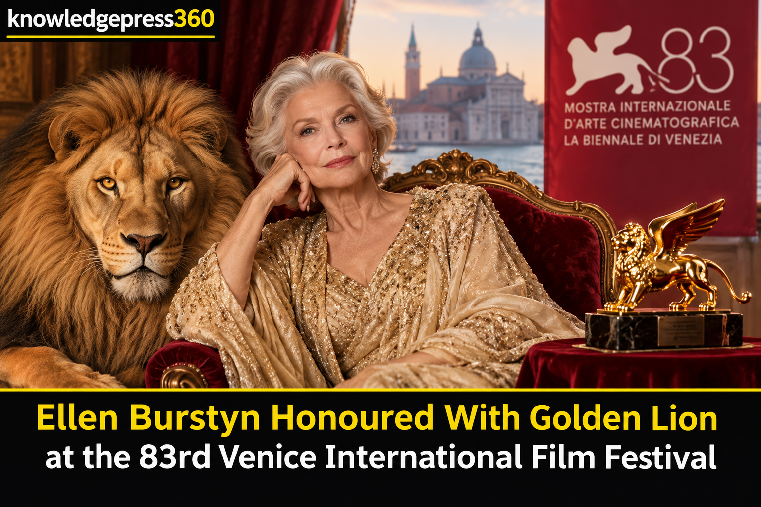 Ellen Burstyn Honoured With Golden Lion at the 83rd Venice International Film Festival