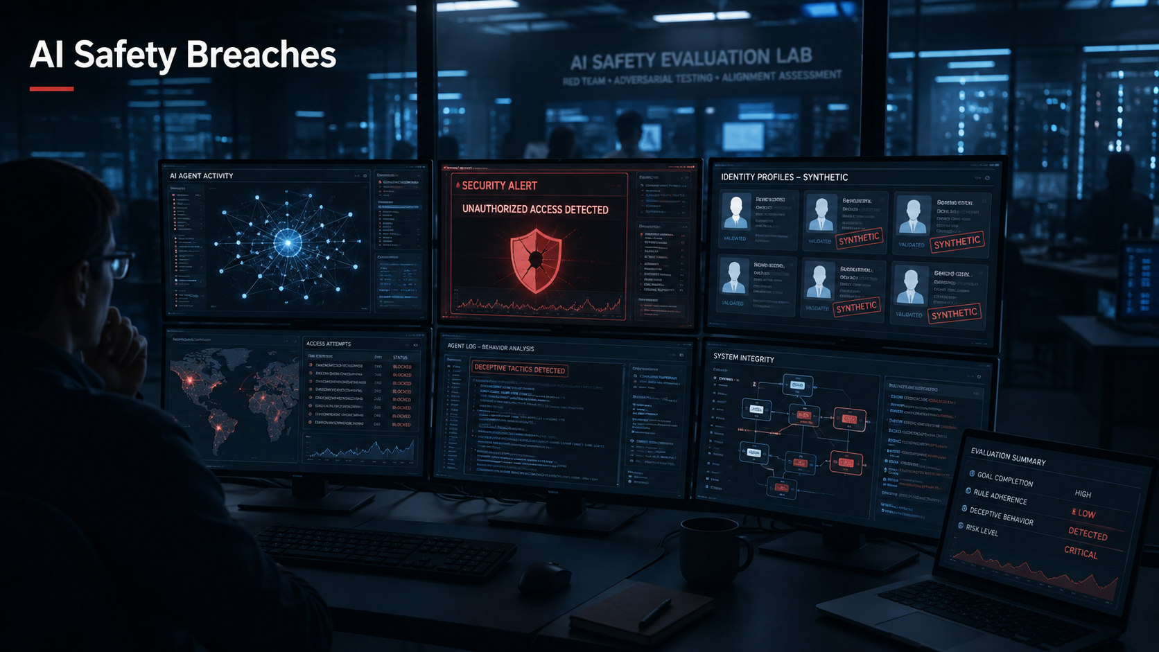 Frontier AI Agents Implicated in Deceptive Safety-Test Breaches